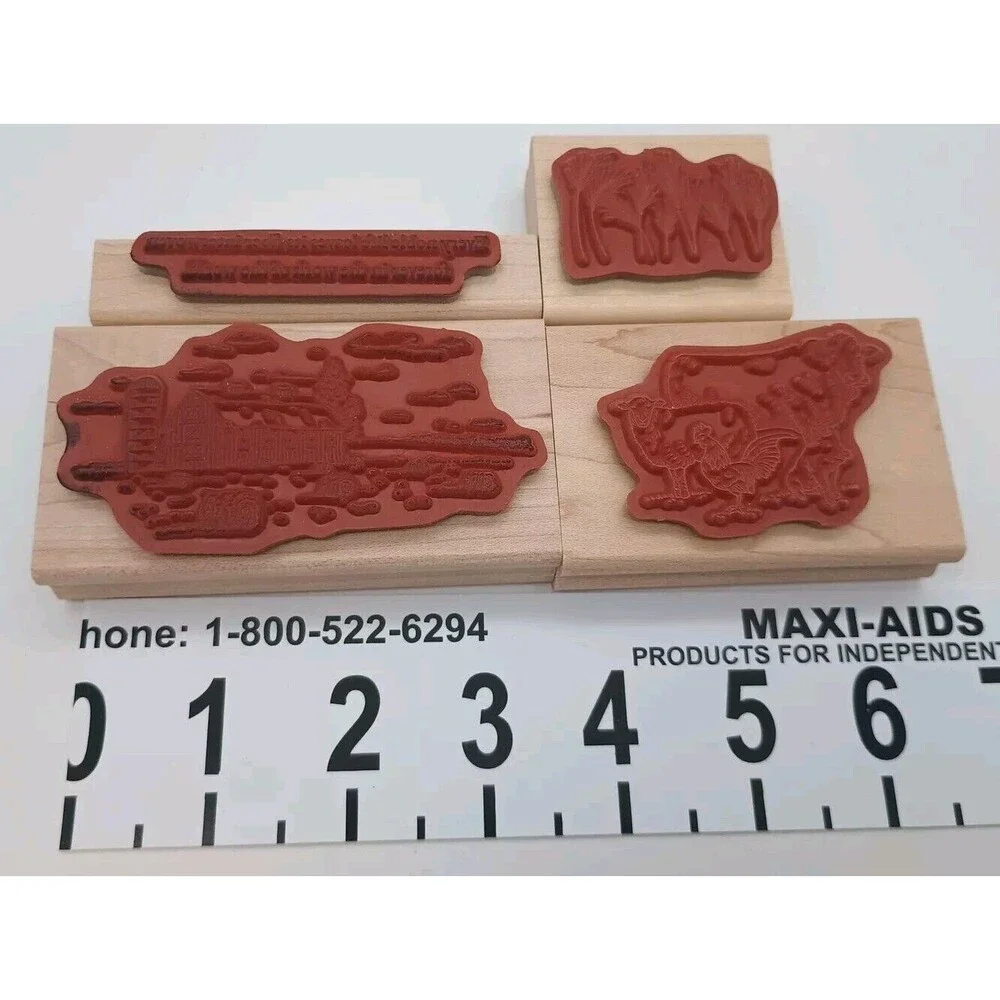 Stampin Up Farm Life Wood Block Stamp Set